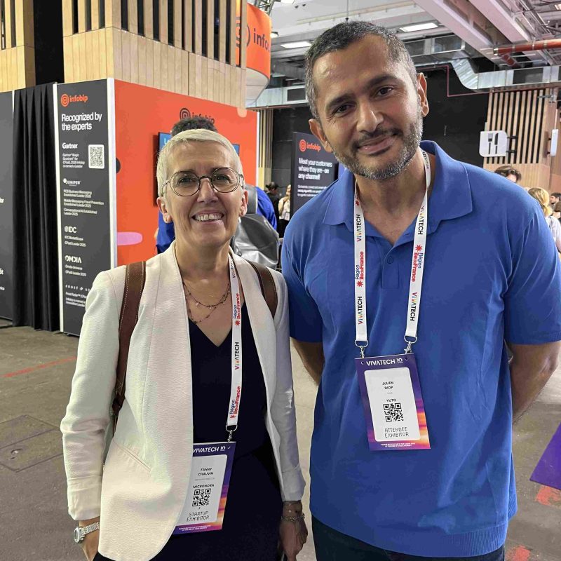 Fanny Chauvin (Micronora) au stand Yuto