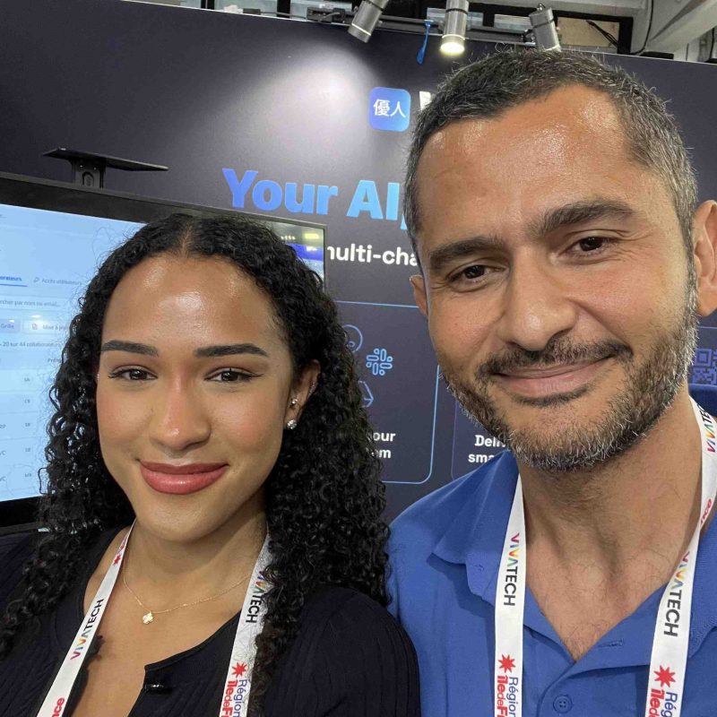 Vanessa Solari (Skema) au stand Yuto